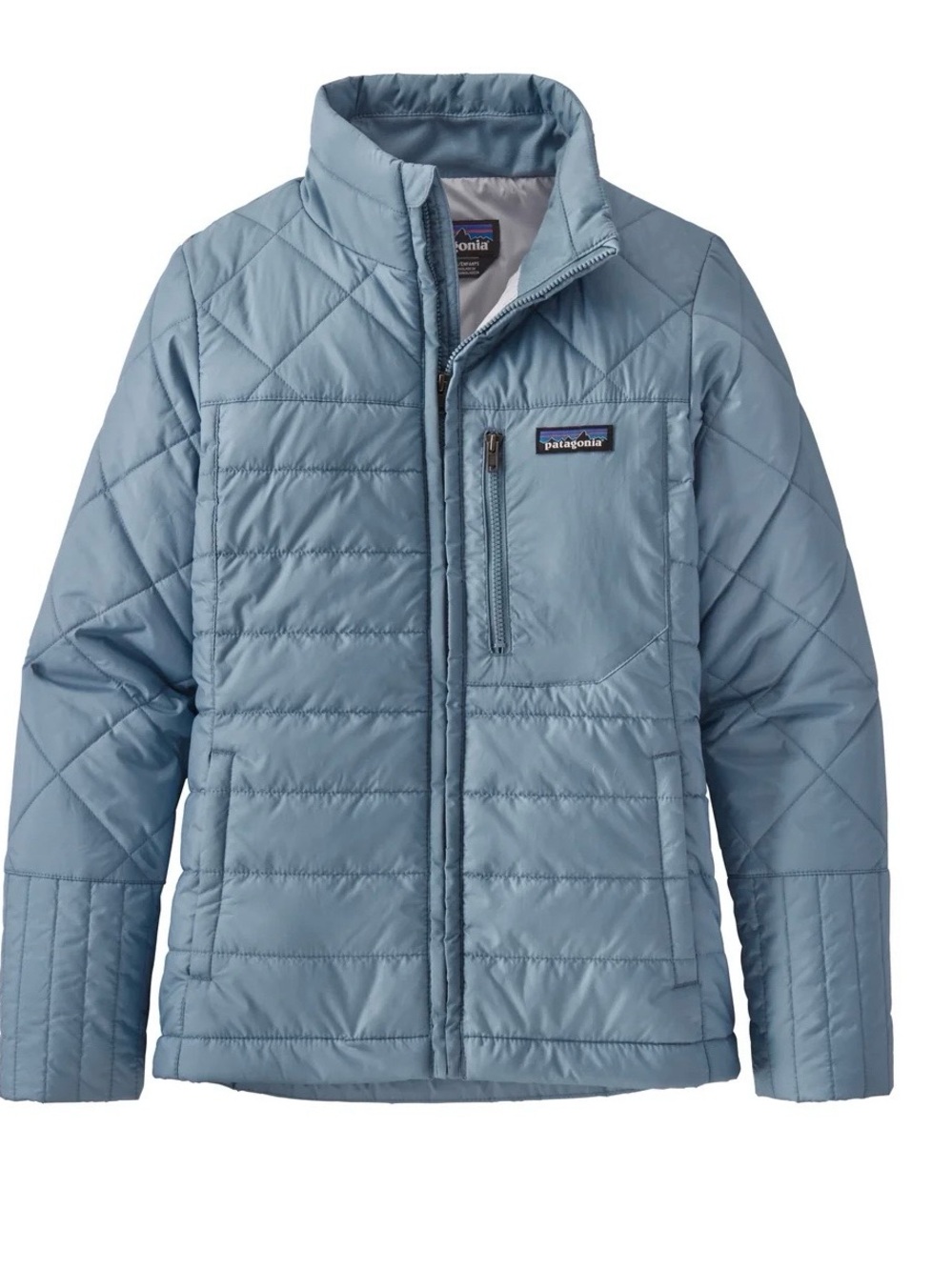 Patagonia Kids Light Blue Quilted Puffer Jacket